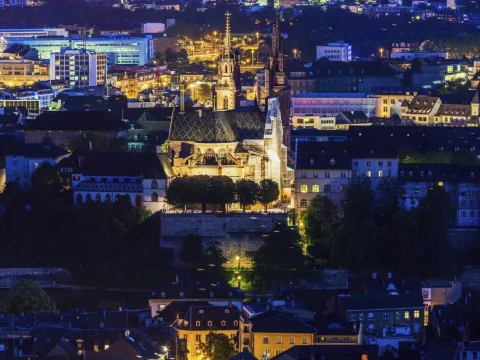 Things to see and do in Basel, aerial panorama of the city