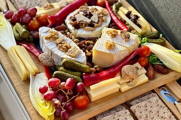 Cheese platter by Boat on Lake Thun, Interlaken